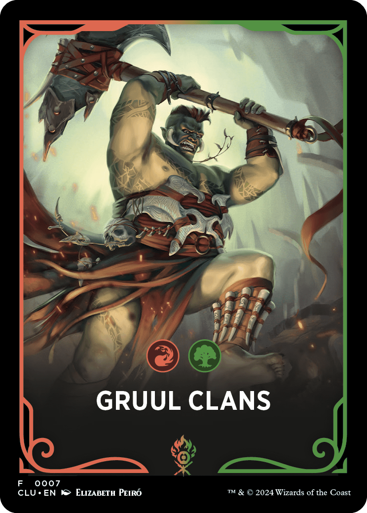 Gruul Clans 2 Ravnica Booster theme card