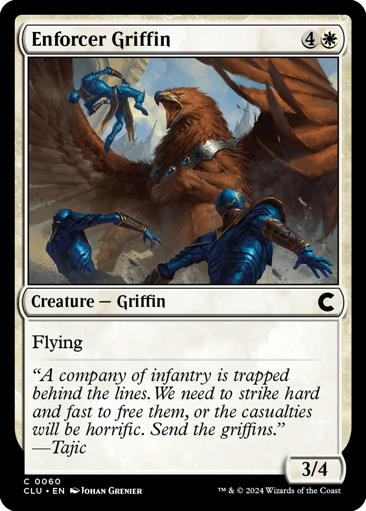 《執行官のグリフィン/Enforcer Griffin》 [CLU]