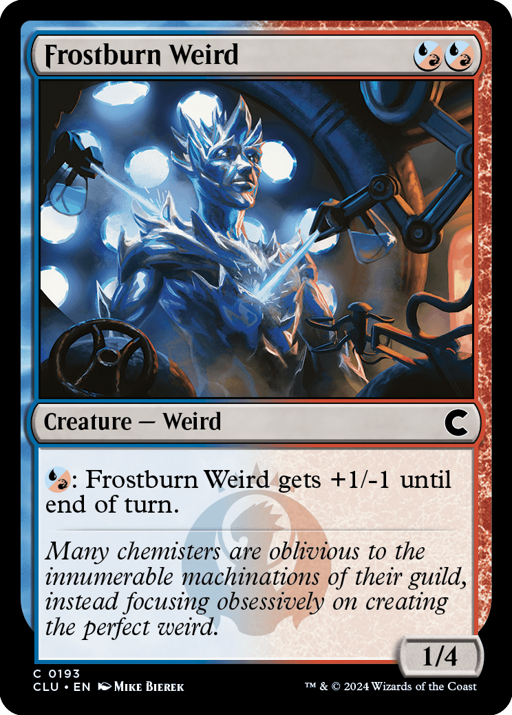 《凍結燃焼の奇魔/Frostburn Weird》 [CLU]