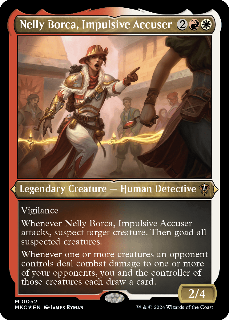 Nelly Borca, Impulsive Accuser (Foil-Etched Display Commander)