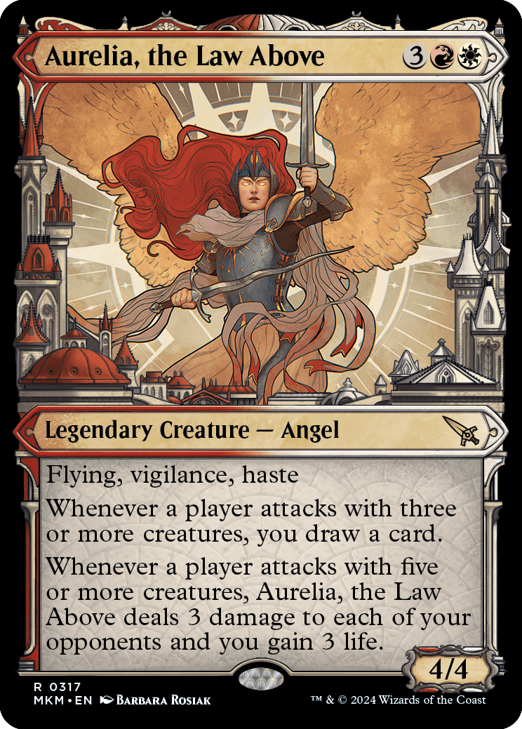 Aurelia, the Law Above Ravnica City treatment