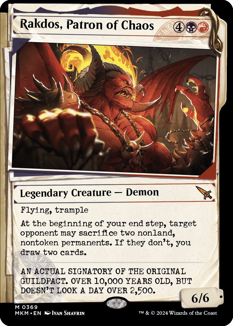 Rakdos, Patron of Chaos dossier treatment