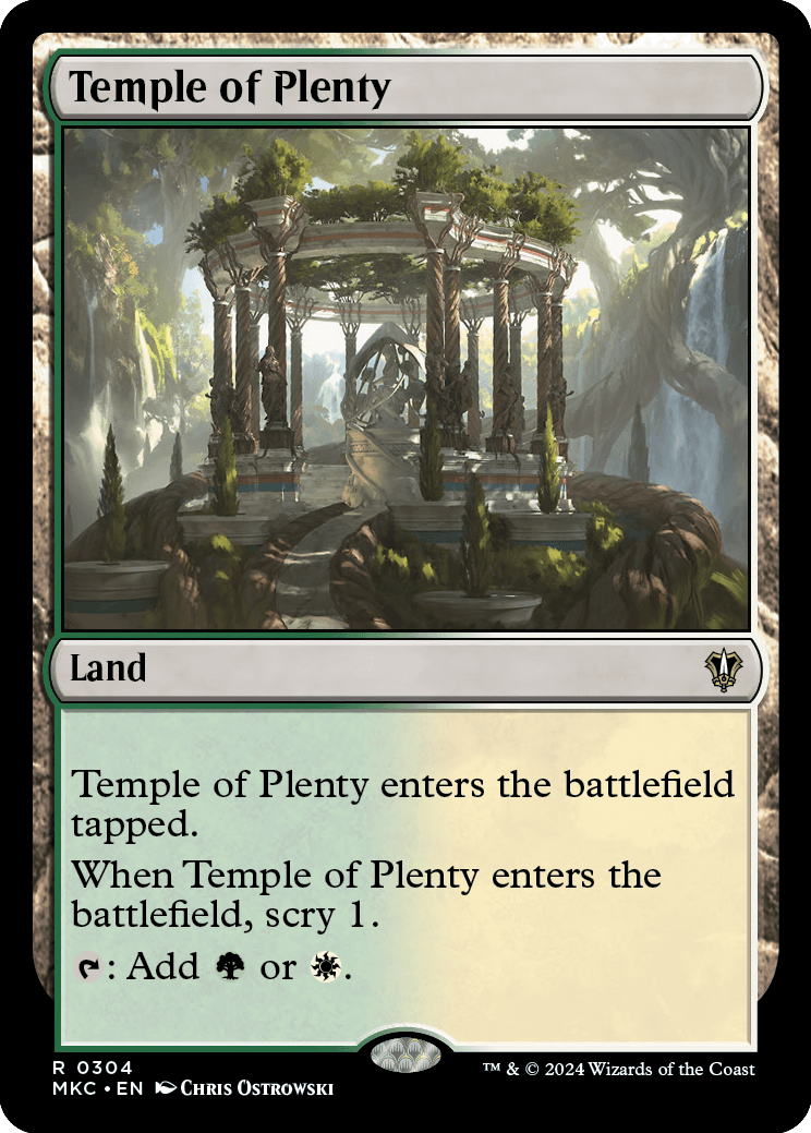 《豊潤の神殿/Temple of Plenty》 [MKC]