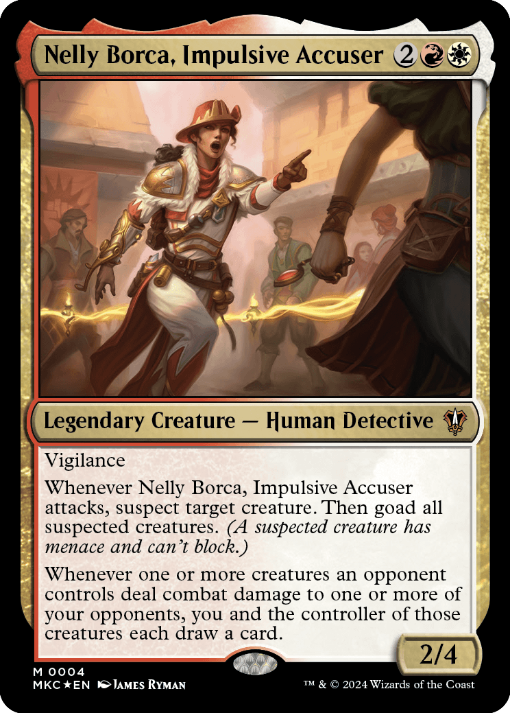 Nelly Borca, Impulsive Accuser (Traditional Foil)