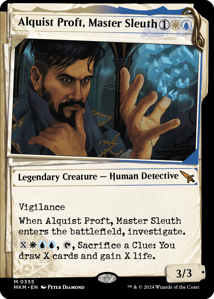 Alquist Proft, Master Sleuth dossier treatment