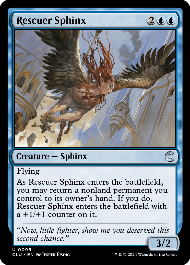 《救出のスフィンクス/Rescuer Sphinx》 [CLU]