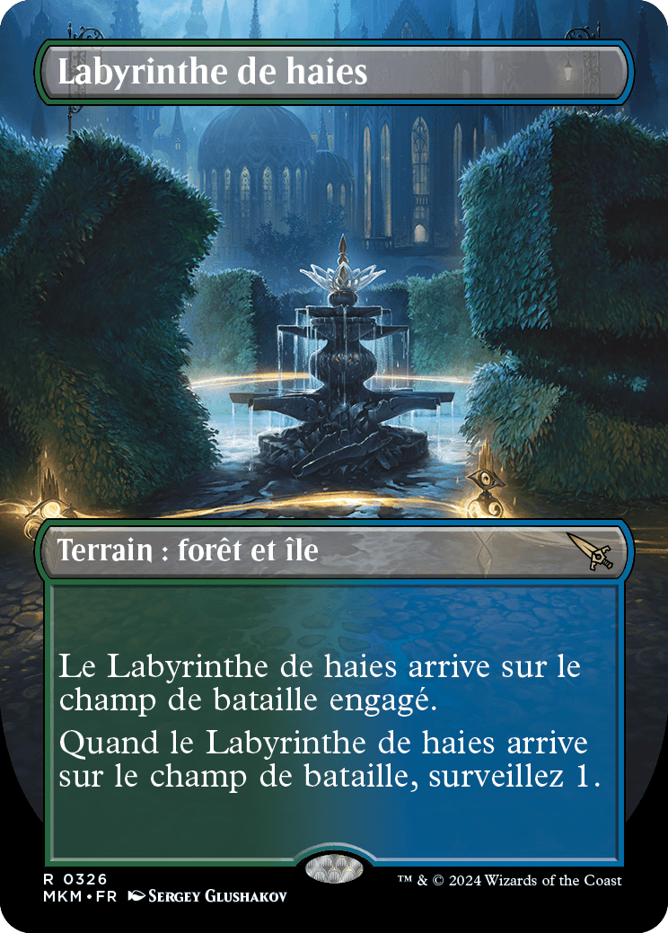 Labyrinthe de haies (Sans bordure)