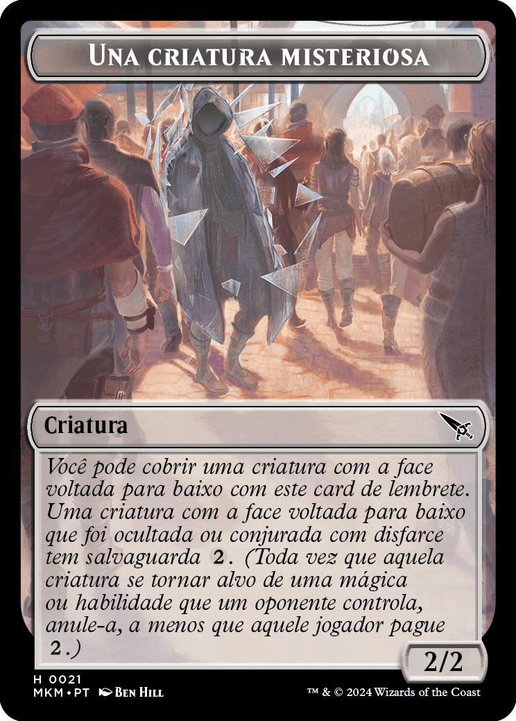 Card de ajuda de Ocultar e Disfarce