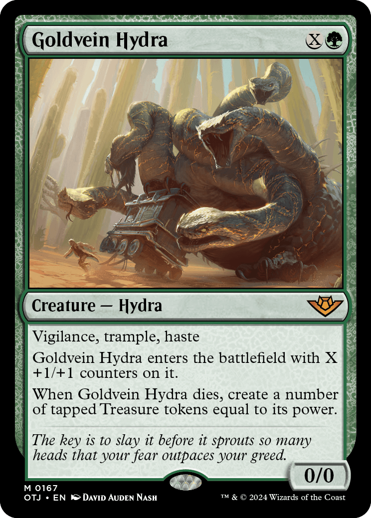 《金脈のハイドラ/Goldvein Hydra》 [OTJ]