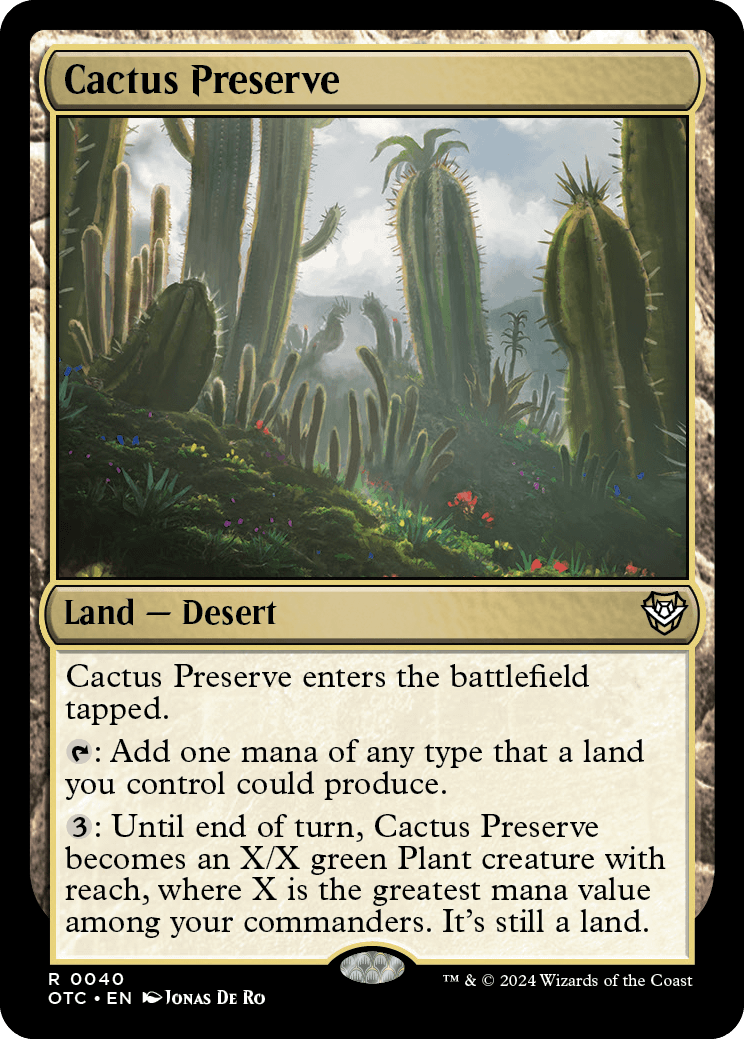 《サボテン保護区/Cactus Preserve》 [OTC]