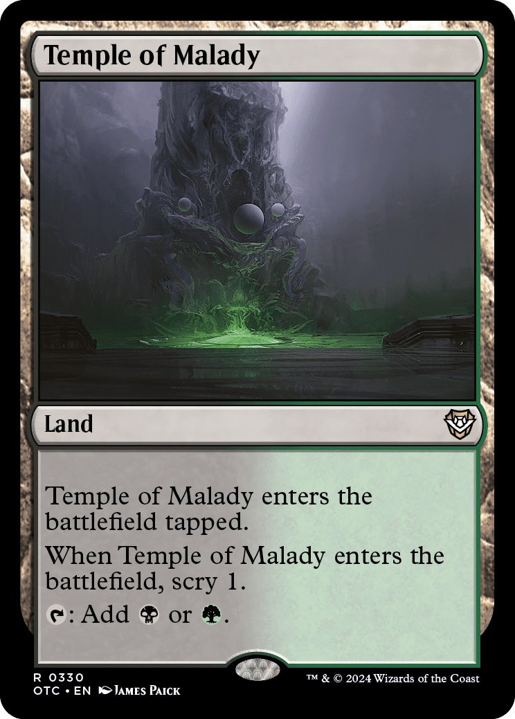 《疾病の神殿/Temple of Malady》 [OTC]