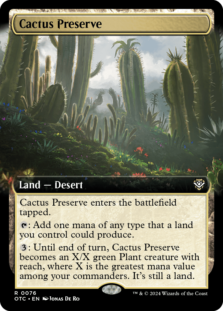 《サボテン保護区/Cactus Preserve》 [OTC]
