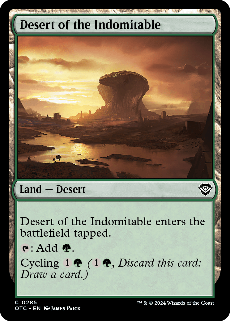 《不屈の砂漠/Desert of the Indomitable》 [OTC]