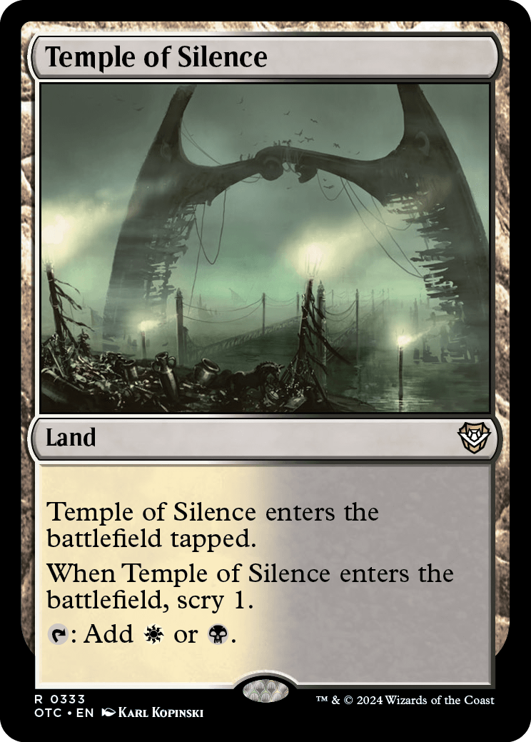 《静寂の神殿/Temple of Silence》 [OTC]