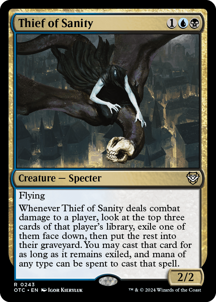 《正気泥棒/Thief of Sanity》 [OTC]