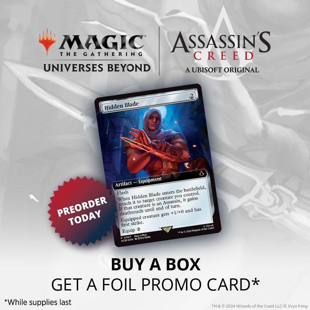 Magic: The Gathering®—Assassin's Creed® Buy-a-Box Social Media Image 1:1 scale