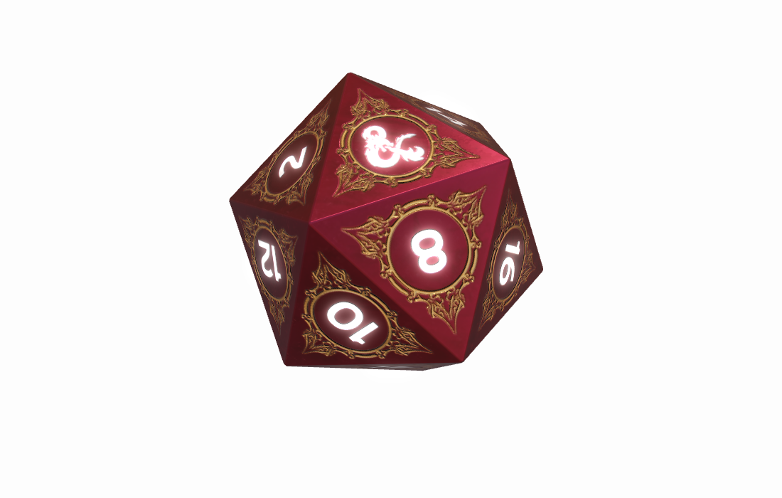 Dracolich d20 die