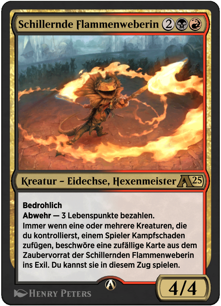 Schillernde Flammenweberin