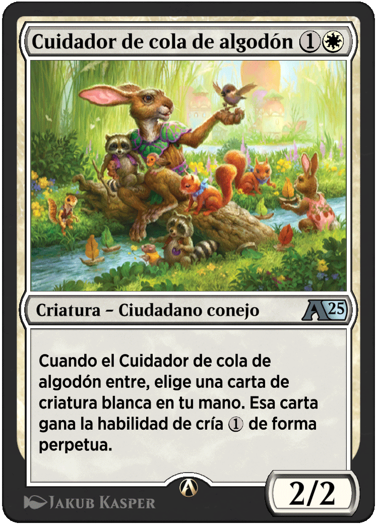 Cuidador de cola de algodón