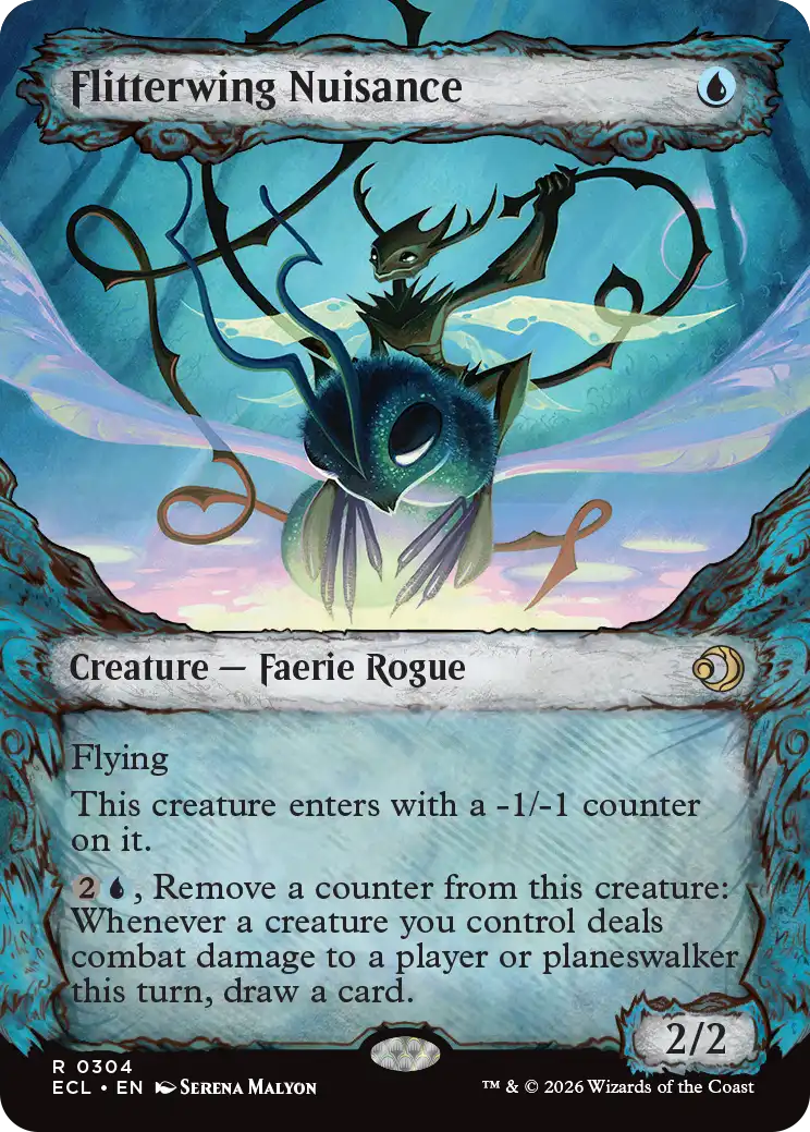 《閃翼の嫌がらせ屋/Flitterwing Nuisance》 [ECL]