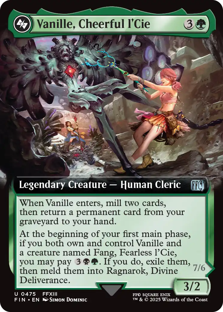 Vanille, Cheerful l'Cie // Ragnarok, Divine Deliverance (Top)