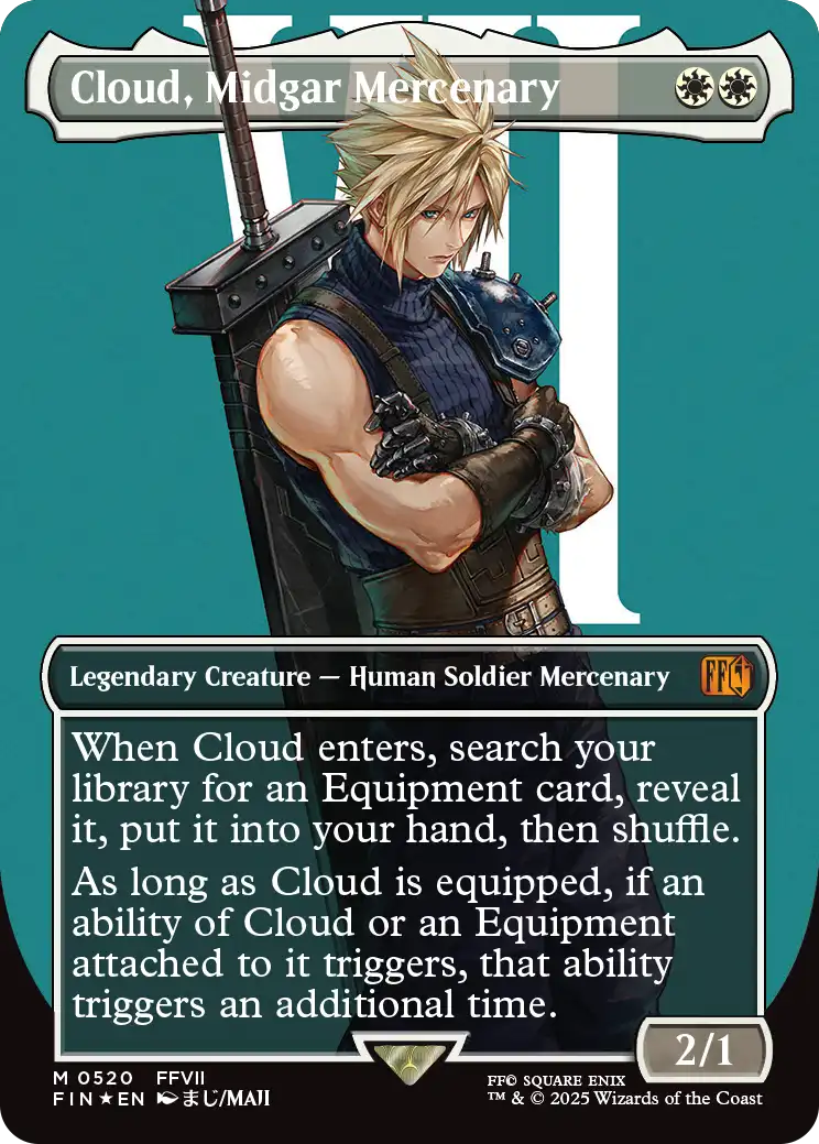 MTG✖️ff 英語版　ミッドガルの傭兵、クラウド　厳格なガード、ルールー MTG専門店|東京MTG】MTGカード・アート通販サイト