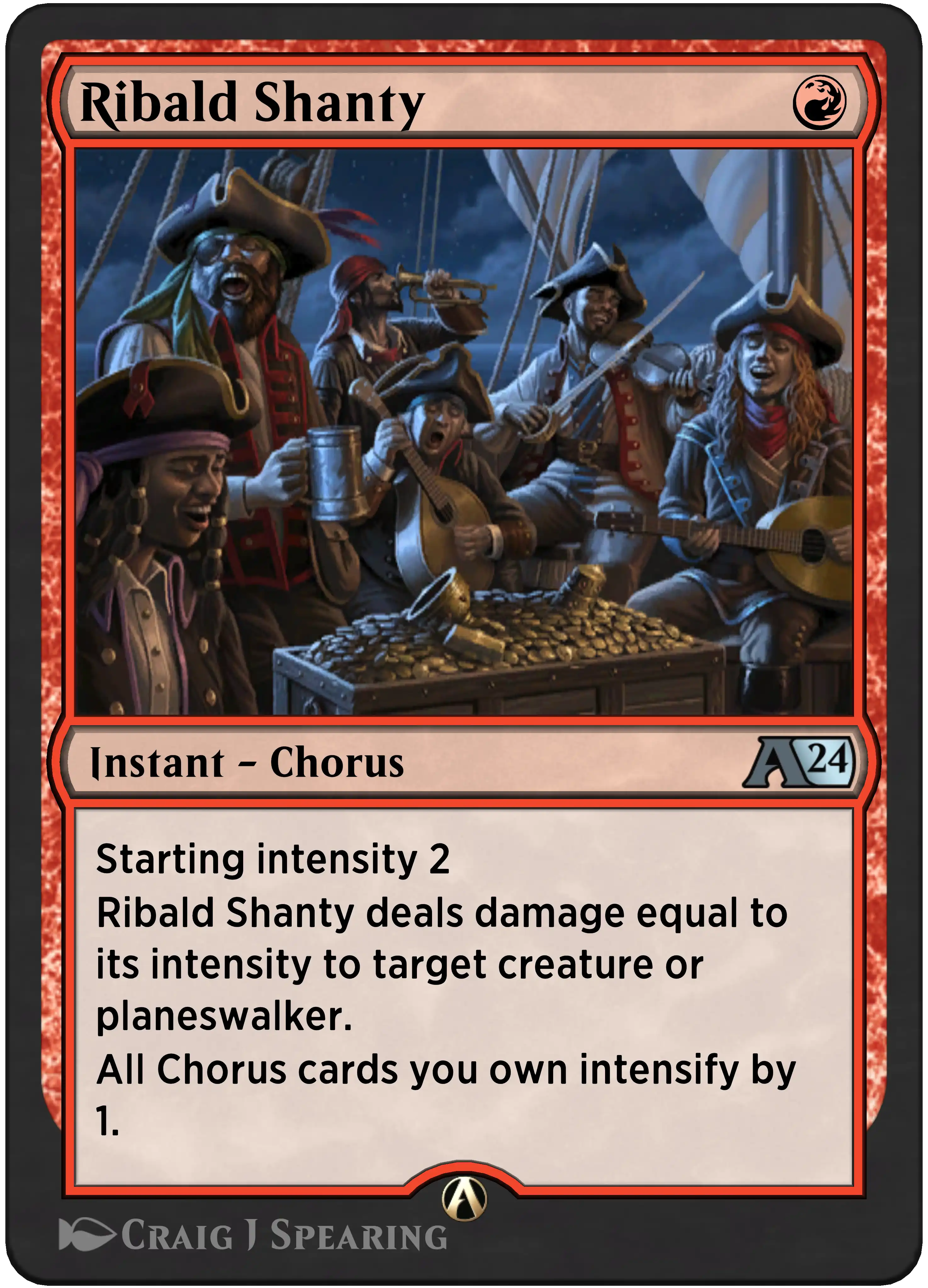 Ribald Shanty rebalanced Alchemy card
