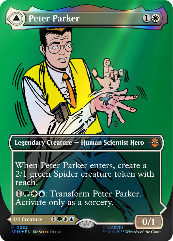 【MTG:スパイダーマン】マテリアル　セット MTG スパイダーマン マーベル・マテリアルもつれ他 4枚セット