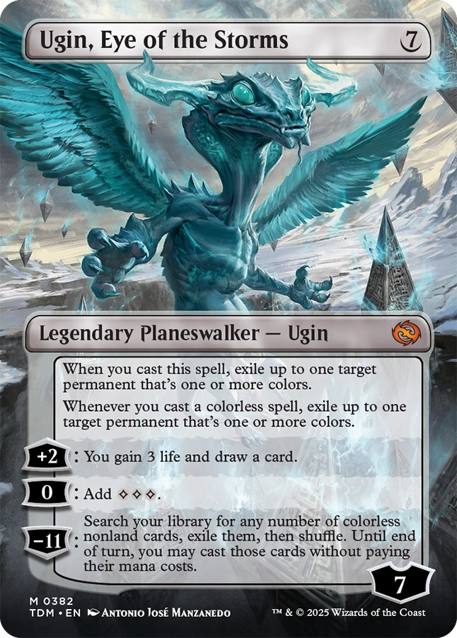 MTG　嵐の目、ウギン　ボーダーレスFoil　日本語版　タルキール MTG専門店|東京MTG】MTGカード・アート通販サイト