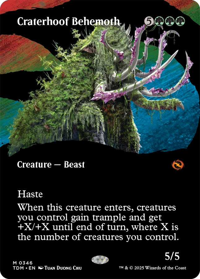 《孔蹄のビヒモス/Craterhoof Behemoth》 [TDM]