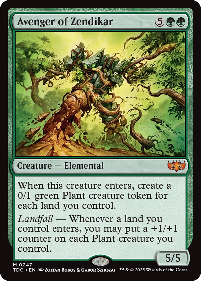 《ゼンディカーの報復者/Avenger of Zendikar》 [TDC]