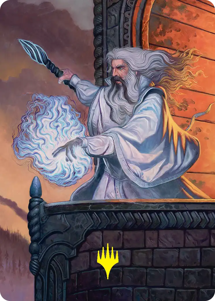 Saruman of Many Colors Art Card 35/54 · Art card · not a playable game card