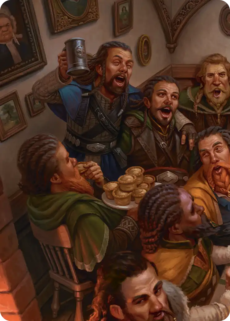 Fíli and Kíli, Joyous Scene Art Card 1/12 · Art card · not a playable game card