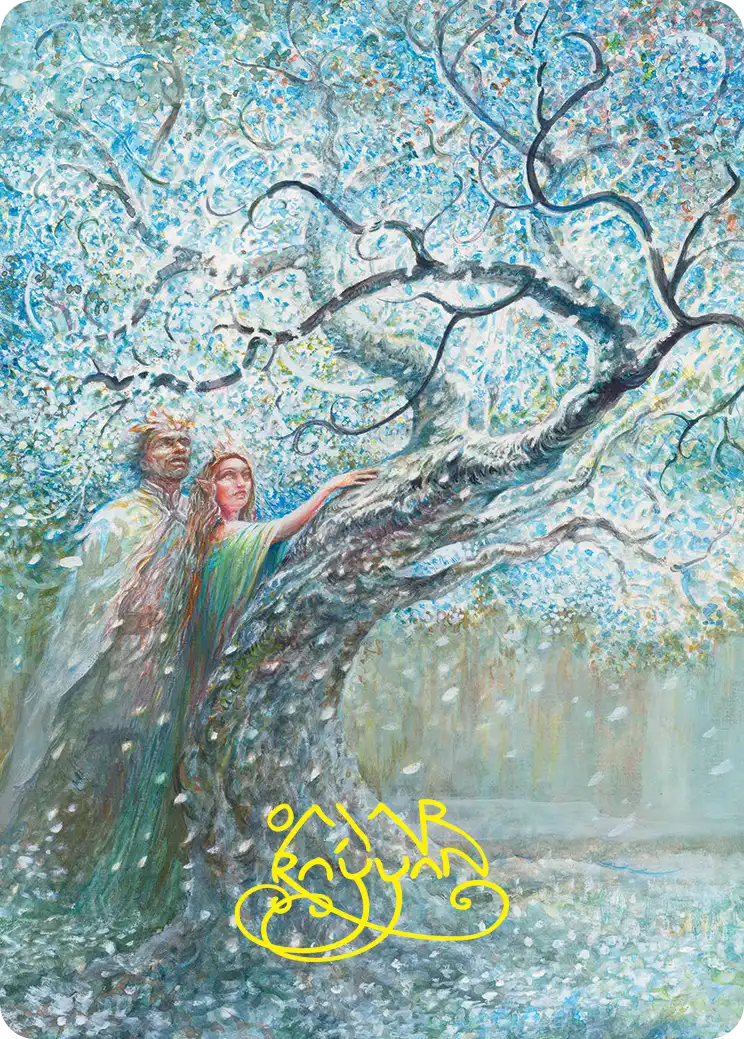 Flowering of the White Tree Art Card 27/54 · Art card · not a playable game card