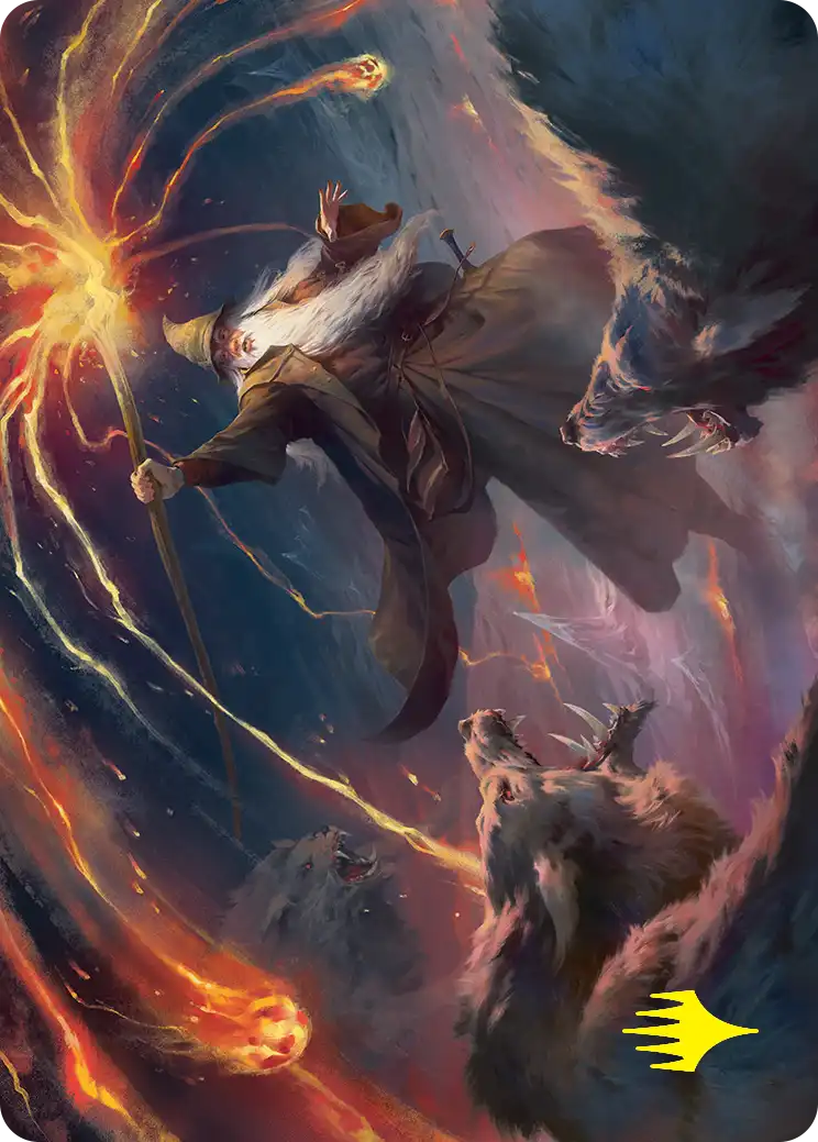 Gandalf, Shadow's Foe Art Card 46/54 · Art card · not a playable game card