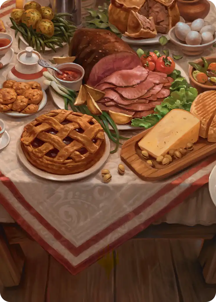 Bag End Banquet Scene Art Card 5/12 · Art card · not a playable game card