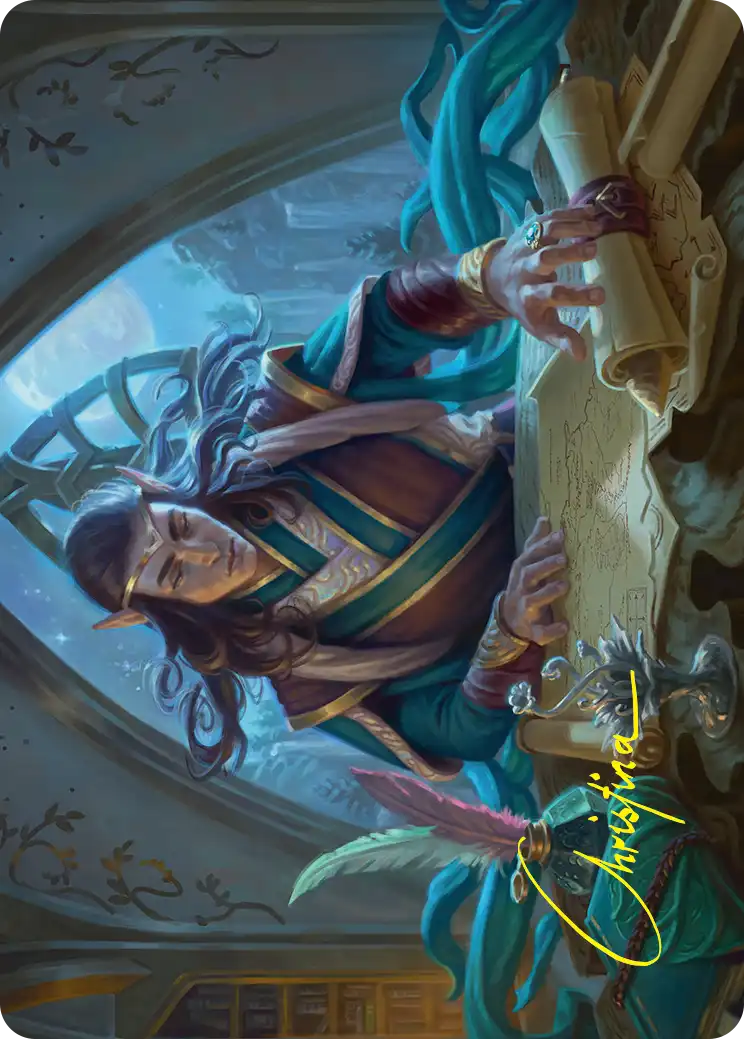 Elrond, Moon-Reader Art Card 9/54 · Art card · not a playable game card