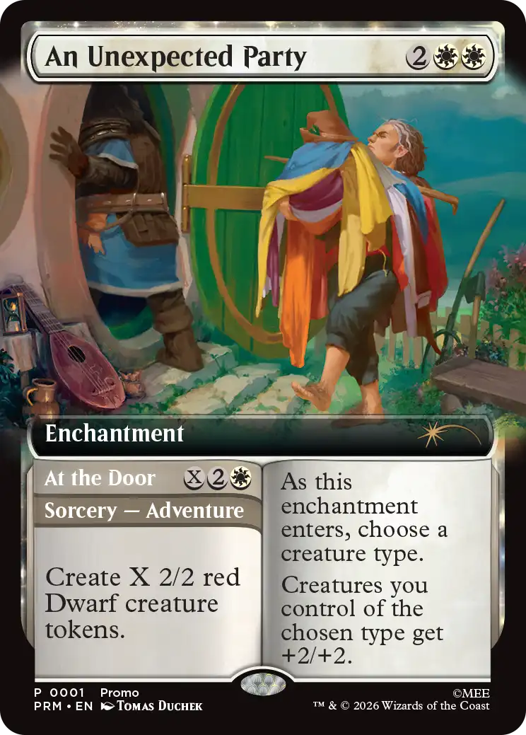 An Unexpected Party promo foil Magic The Hobbit Heart of the Mountain