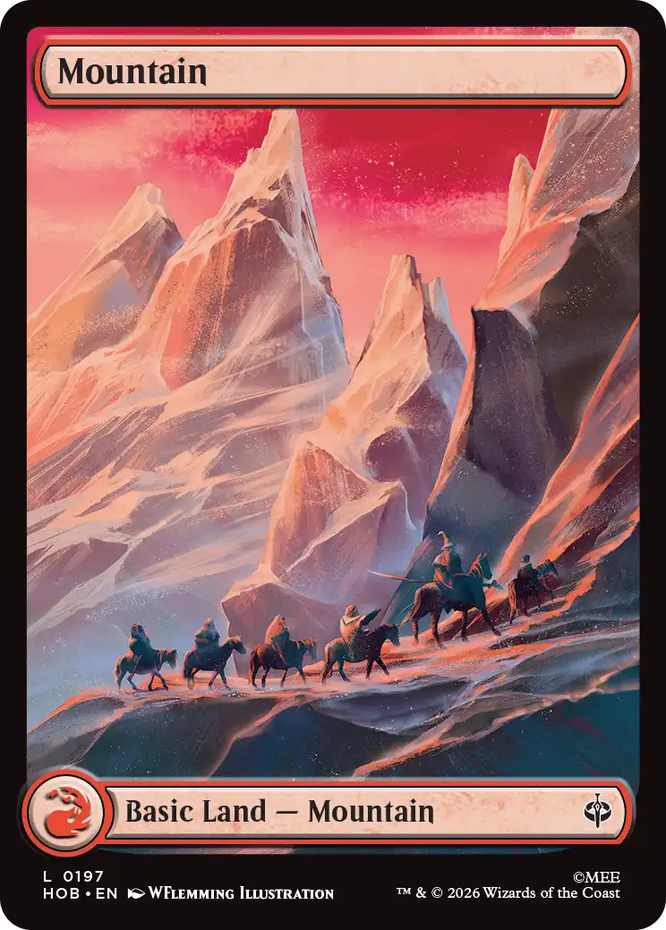 Mountain Middle-earth Journey Land Magic The Hobbit tierra básica arte completo