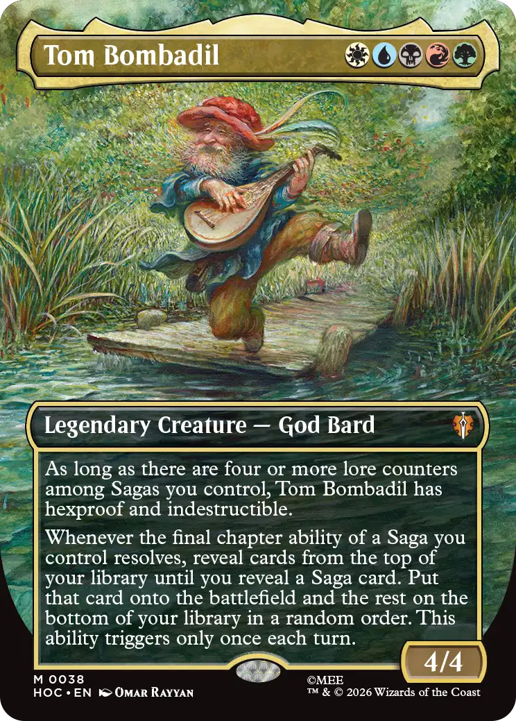 Tom Bombadil Middle-earth Classic Artist Card Magic The Hobbit Box Topper nueva arte