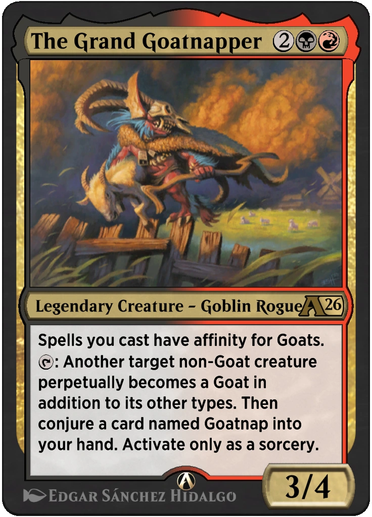 The Grand Goatnapper rebalanced Alchemy card