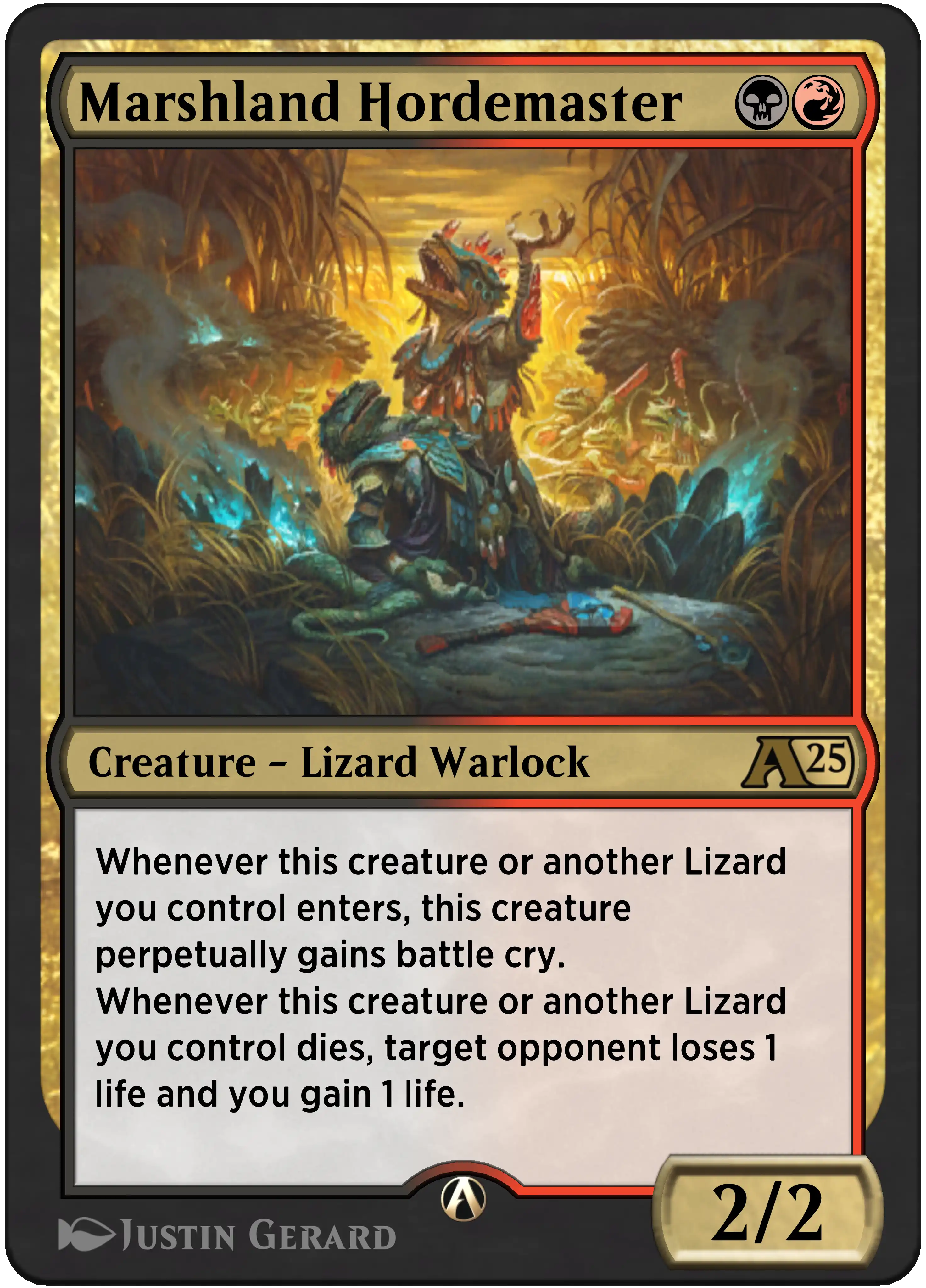 Marshland Hordemaster rebalanced Alchemy card