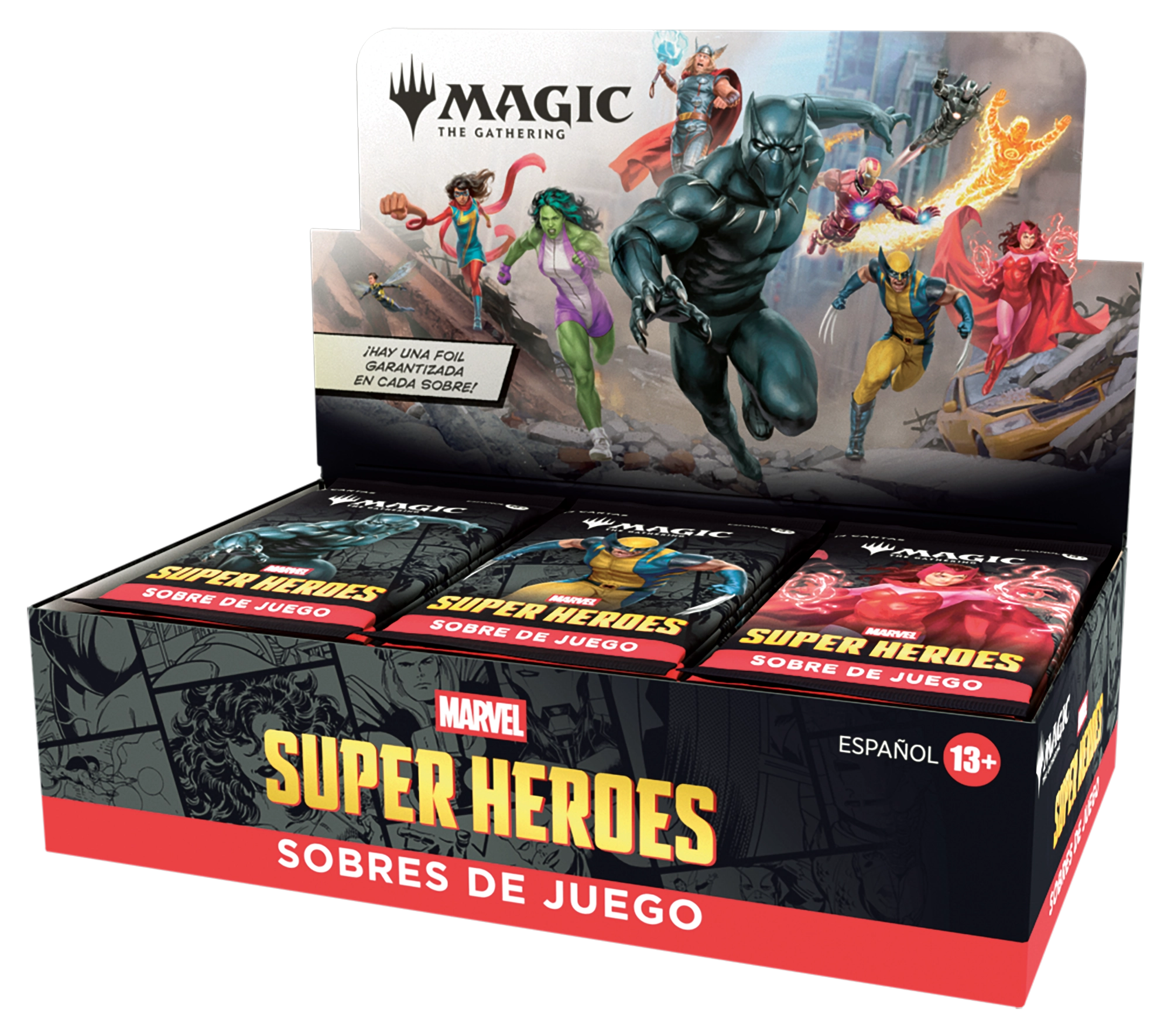 Embalaje de las cajas de sobres de juego