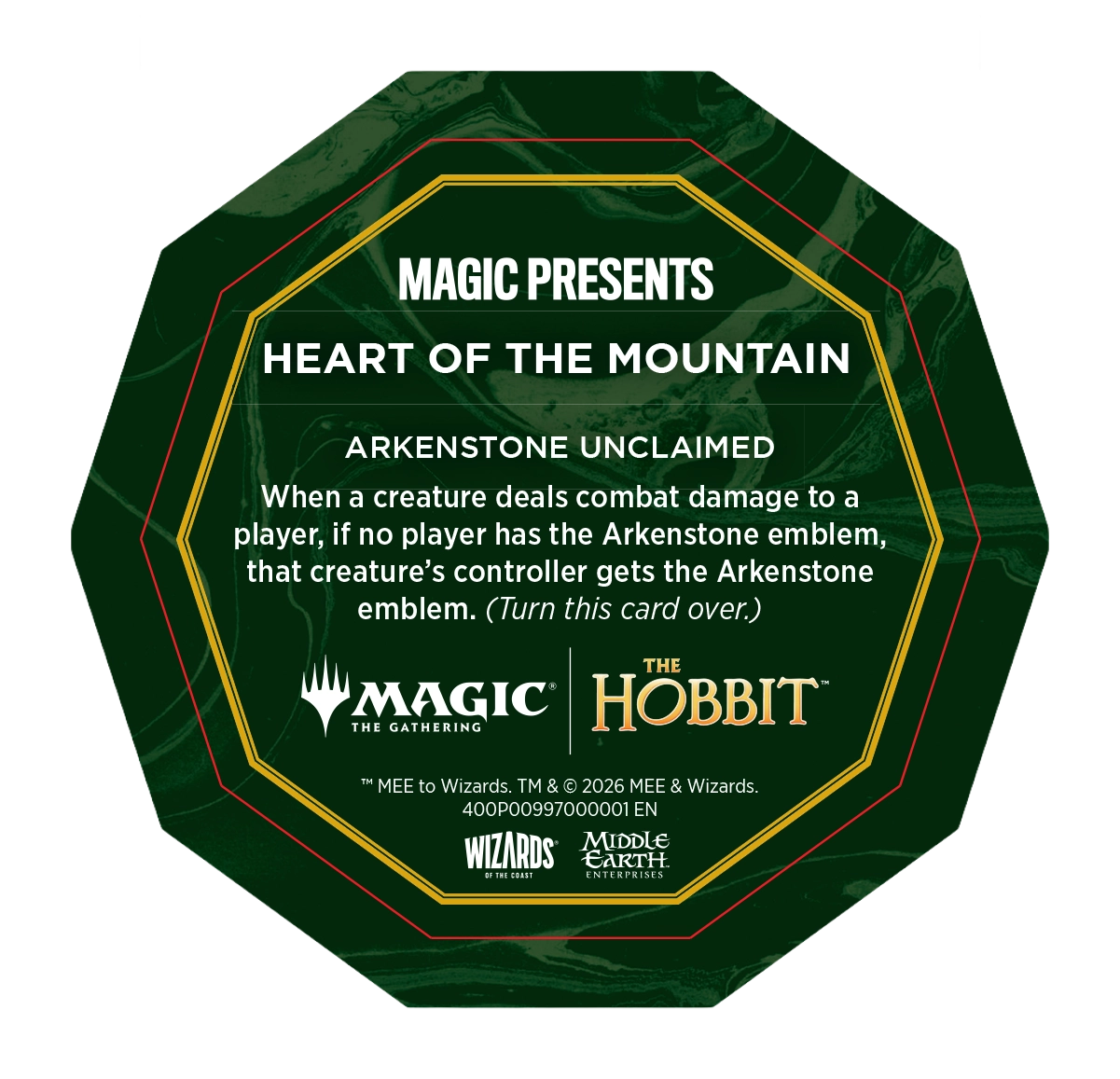 The Arkenstone helper card (Heart of the Mountain)