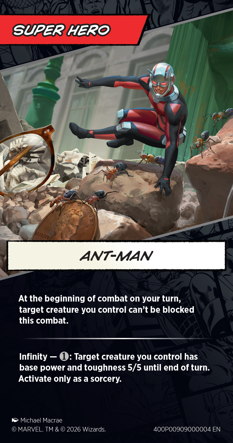 Ant-Man Super Hero player card