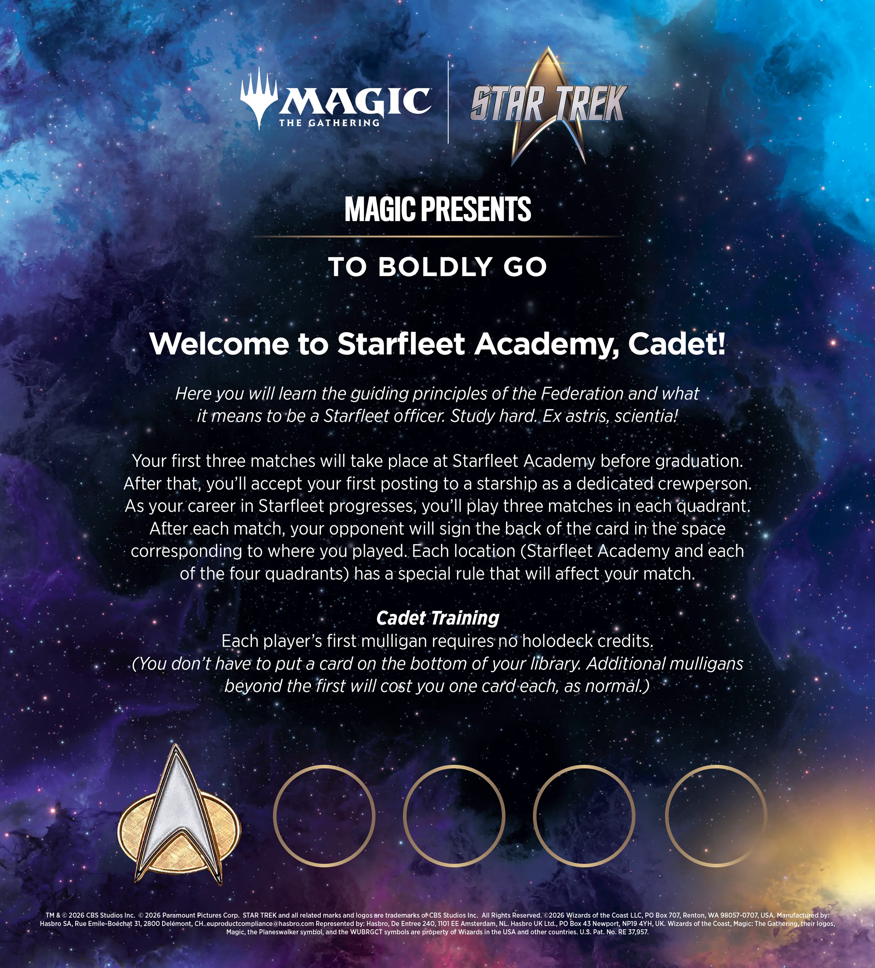 Magic Presents: To Boldly Go Play Aid 1