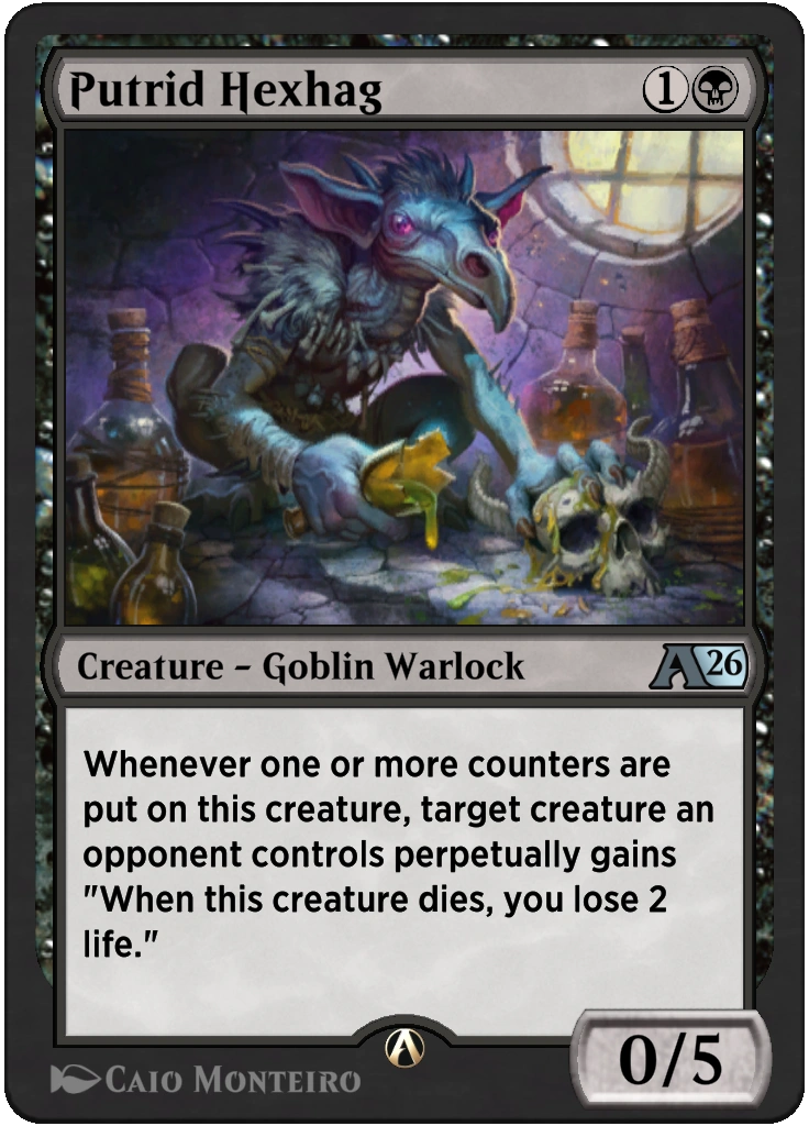 Putrid Hexhag rebalanced Alchemy card