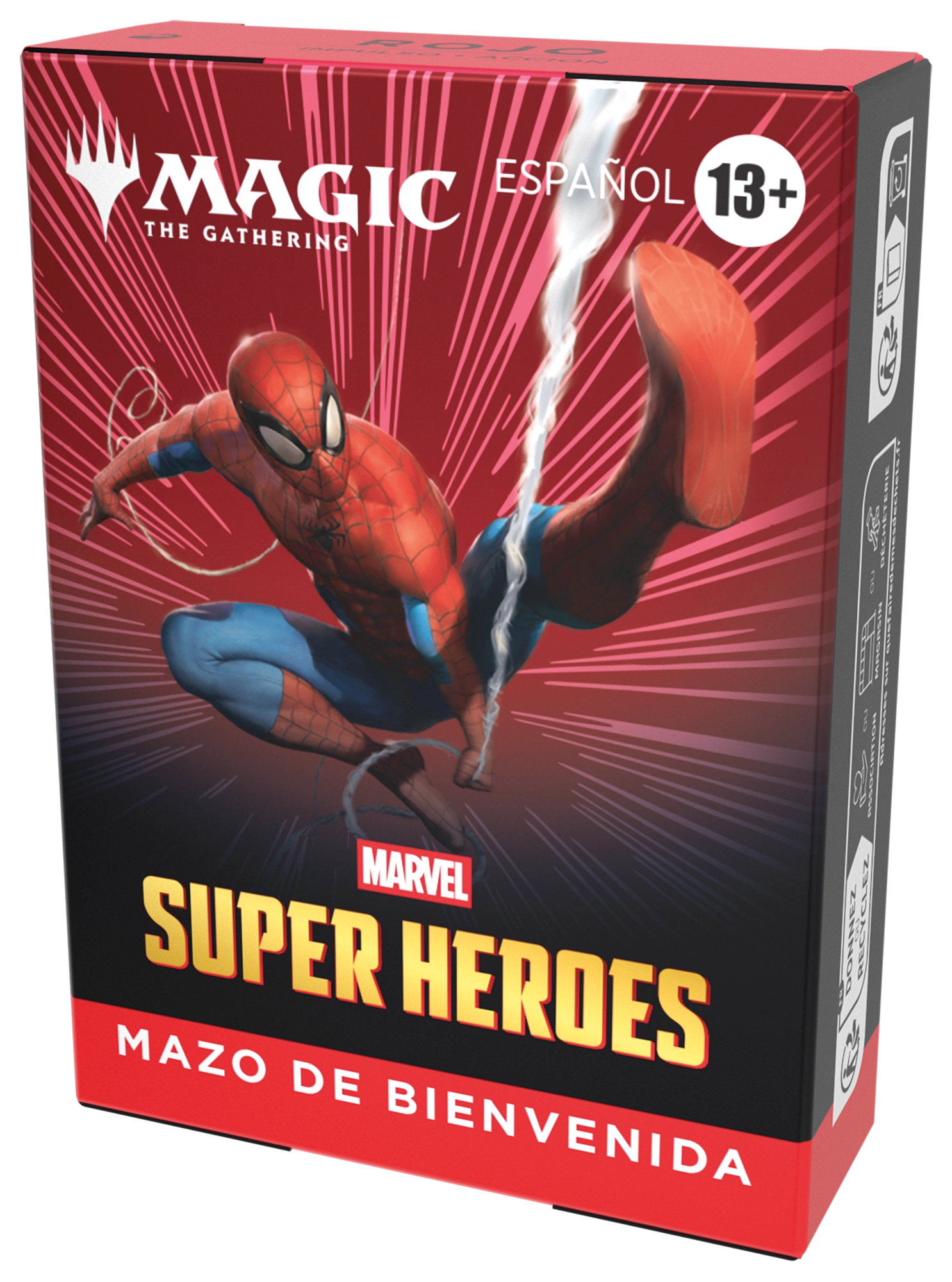 Caja del mazo de bienvenida rojo