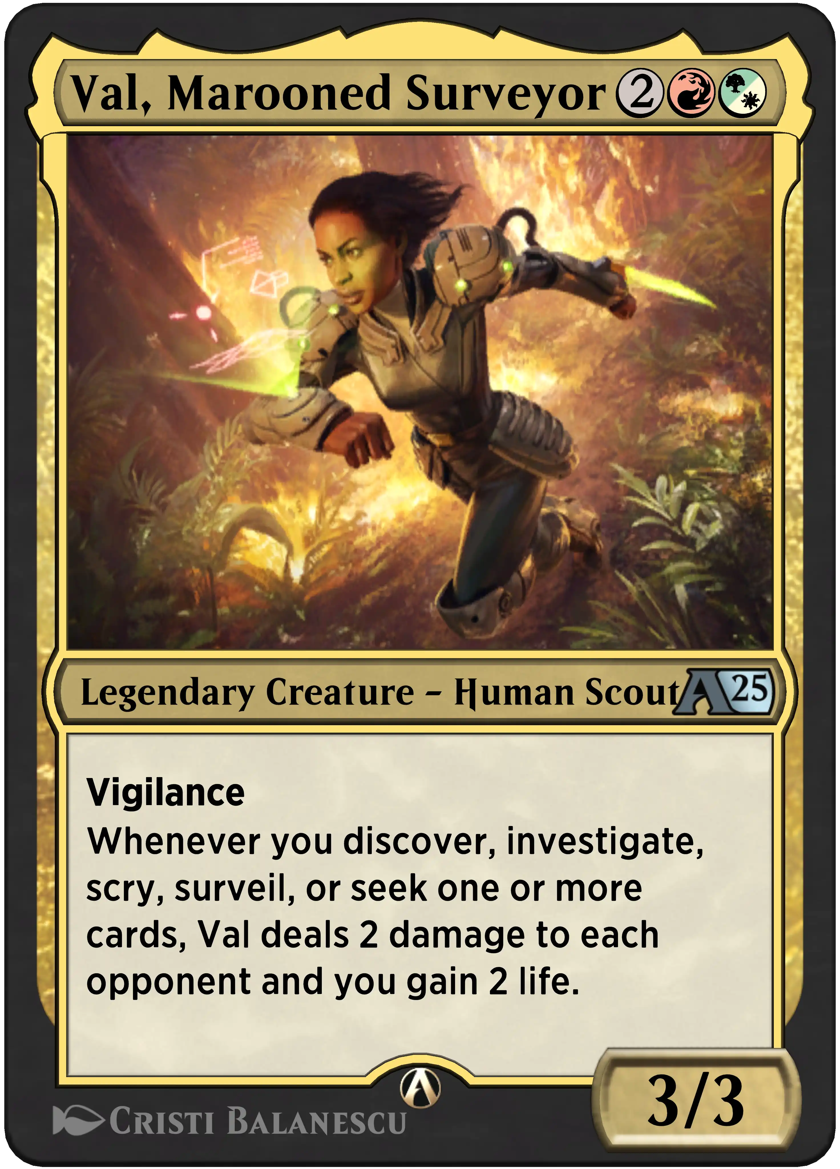 Val, Marooned Surveyor rebalanced Alchemy card