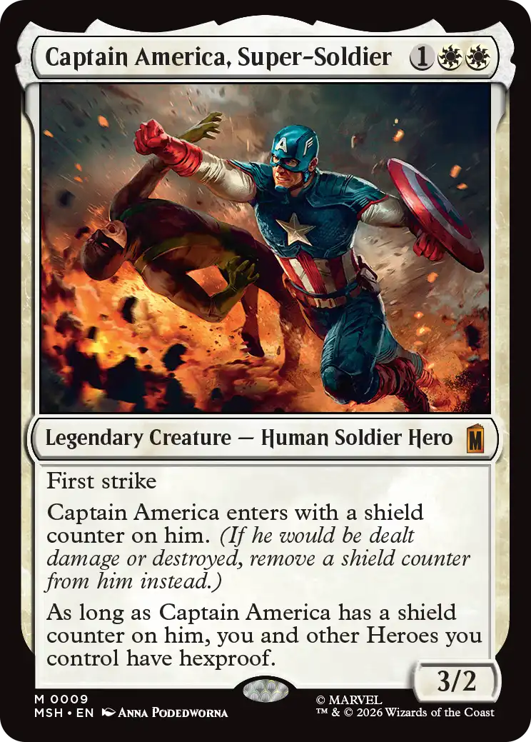MTG SL x Marvel Captain America Foil版 Secret Lair x Marvel's Captain America Foil Edition | Secret Lair